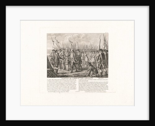 The surrender of the British Army at Yorktown, October 19, 1781, 1784 by Anonymous