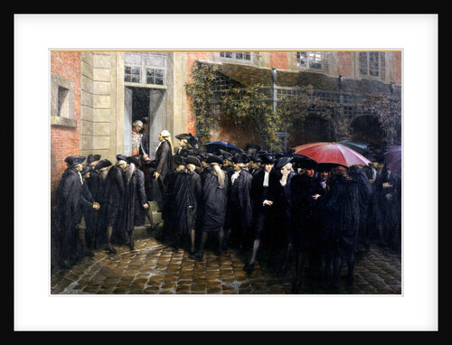 Third Estate representatives locked out of the assembly room Hôtel des Menus-Plaisirs in Versailles, by Anonymous