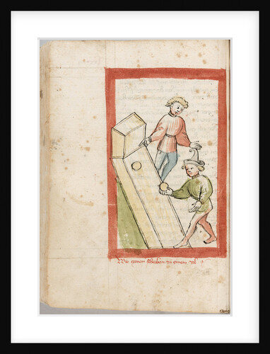 Two men bowling by Anonymous