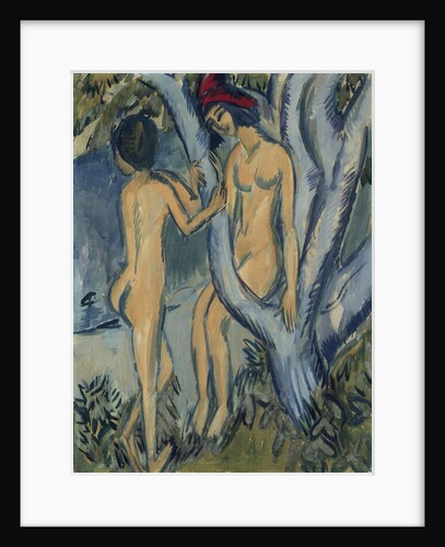 Two Nudes by a Tree, Fehmarn, 1912-1913 by Anonymous