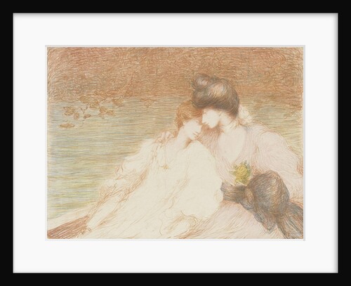 Two Young Women in a Boat (Deux jeunes femmes dans une barque), by Anonymous