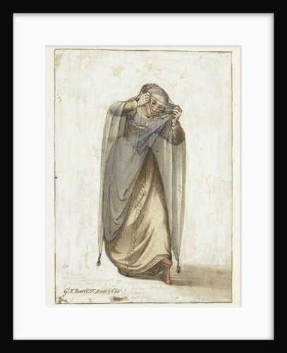 Venetian courtesan, Between 1660 and 1670 by Anonymous