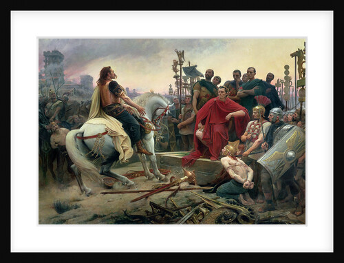 Vercingetorix throws down his arms at the feet of Julius Caesar, 1899 by Anonymous