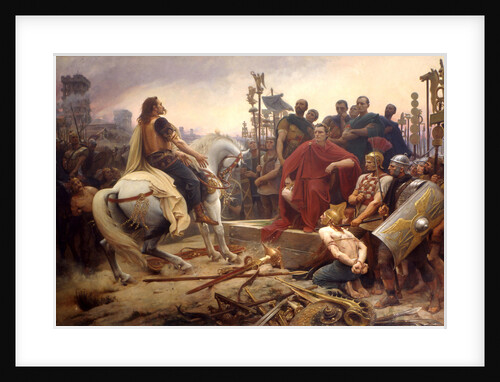 Vercingetorix throws down his arms at the feet of Julius Caesar, 1899 by Anonymous