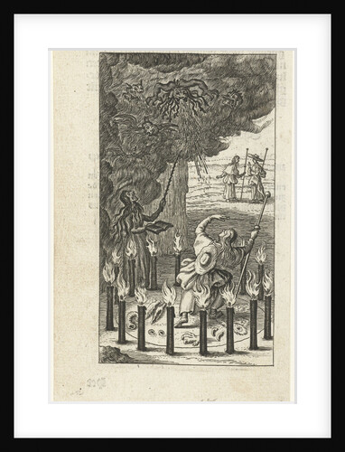 Witch and demons, 1638 by Anonymous