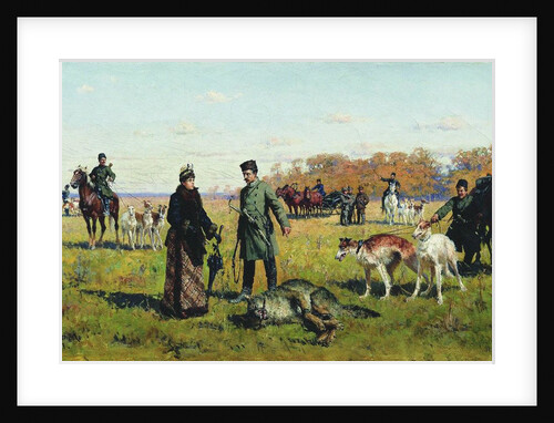 Wolf Bound, 1891 by Anonymous