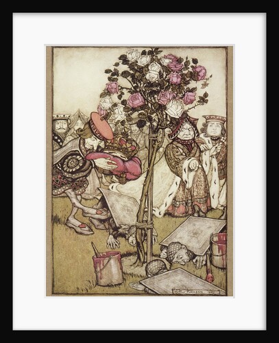 The Queen turned angrily away from him and said to the Knave, Turn them over, 1907 by Anonymous