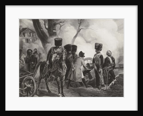 Napoleon at Montereau: The bullet that will kill me is not yet cast! by Anonymous