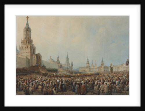 The triumphal entry of the Coronation Procession into Kremlin on August 17, 1856, 1856 by Anonymous