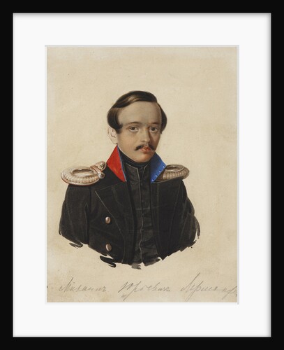 Portrait of the poet Mikhail Yuryevich Lermontov, 1839-1840 by Anonymous
