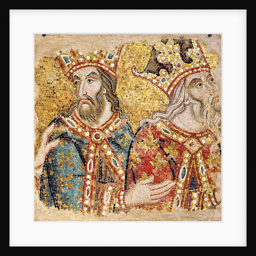 The Three Magi. Mosaic fragments from the Basilica San Marco, Venice, 14th century by Anonymous