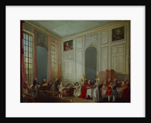 Mozart Giving A Concert In The Salon des Quatre-Glaces at the Palais du Temple by Anonymous
