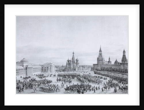 Red Square in Moscow, 1820s by Anonymous