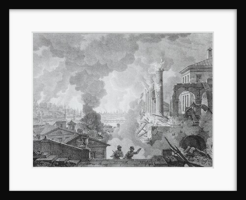 Fire of Moscow on September 1812 (The French in Moscow), 1824 by Anonymous