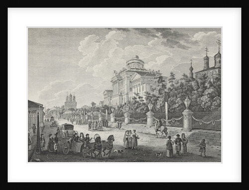 Mokhovaya Street and the Pashkov House in Moscow by Anonymous