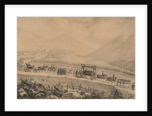 Napoleons Funeral procession. Saint Helena, 9th May 1821, 1839 by Anonymous