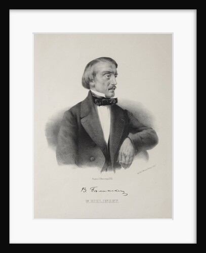 Portrait of the Literary critic and Philosopher Vissarion Grigoryevich Belinsky, 1860s by Anonymous