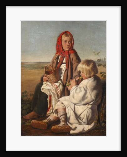 Children in the field, 1860s by Anonymous