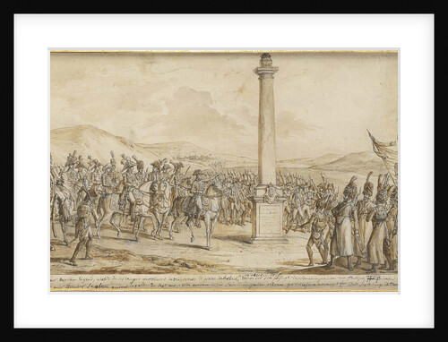 Napoleon before the Rossbach column, 1806 by Anonymous