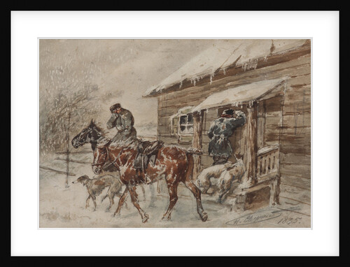 The hunters, 1885 by Anonymous