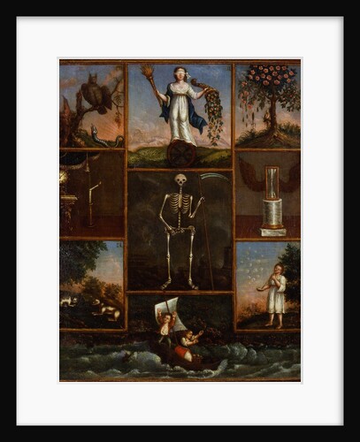 Nine allegorical compositions on the uncertainty of life by Anonymous