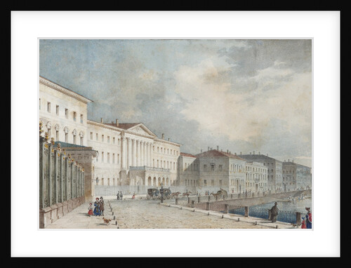 The Catherine Institute on the Fontanka river, 1839-1840 by Anonymous