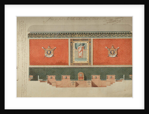 Decoration project for the Grand Chamber of the Court of Cassation, 1809 by Anonymous