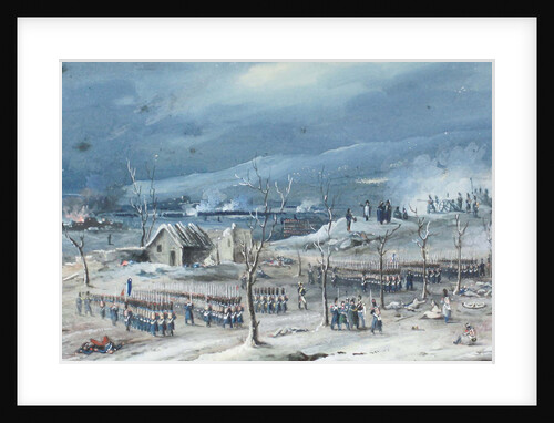 Emperor Napoleon I during a battle in Russia, First half of the 19th cent by Anonymous