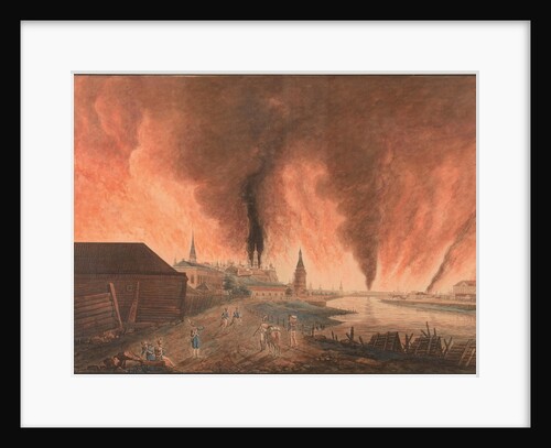 Fire of Moscow on 15th September 1812 (The French in Moscow), 1812 by Anonymous