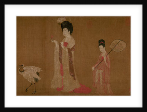 Court Ladies Wearing Flowered Headdresses, 8th century by Anonymous