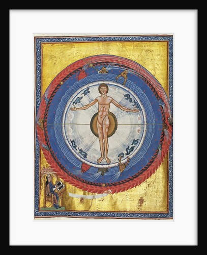 Macrocosm and Microcosm (Vision from Liber Divinorum Operum), ca 1220-1230 by Anonymous