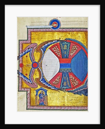 Living, Dying and Purgatory. (Vision from Liber Divinorum Operum), ca 1220-1230 by Anonymous