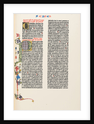 The Gutenberg Bible, 1454 by Anonymous