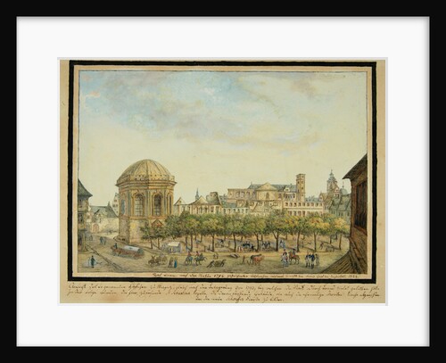The little court in Mainz with the Sebastian chapel and the ruin of the Jesuit Church, 1824 by Anonymous