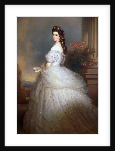 Empress Elisabeth of Austria with Diamond stars in her hair, 1865 by Anonymous