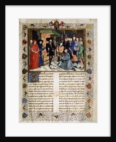 Jean Wauquelin presenting his Chroniques de Hainaut to Philip the Good, 1447 by Anonymous