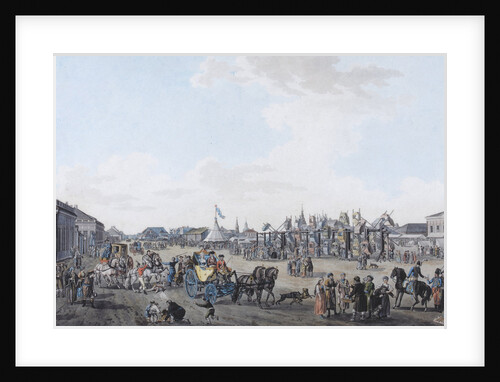 The Podnovinskoye Suburb in Moscow during the Holy Week, 1800s by Anonymous