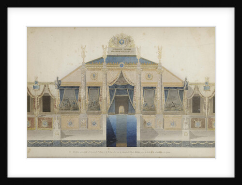 Project of the Great Tribune and the Throne for the Feast of the Distribution of Eagles, 1807 by Anonymous
