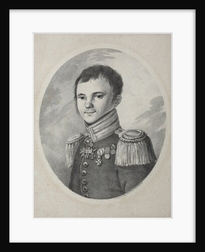 Portrait of the poet Fyodor Nikolayevich Glinka, 1821 by Anonymous