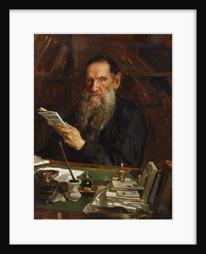Portrait of the author Count Lev Nikolayevich Tolstoy, End of 19th cen by Anonymous
