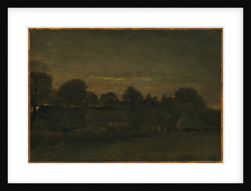 Farming Village at Twilight, 1885 by Anonymous