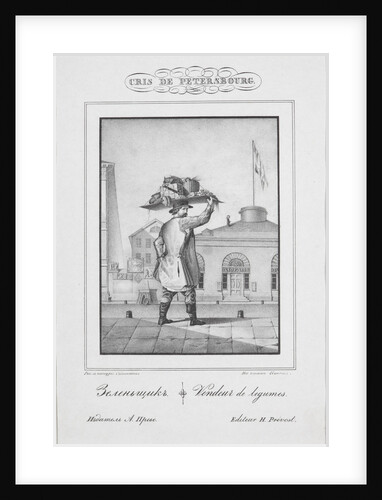 The vegetable seller, 1830-1831 by Anonymous