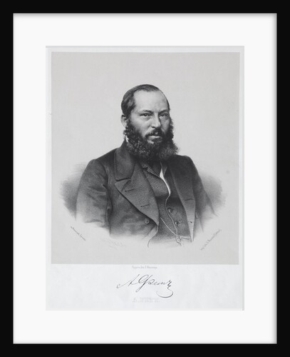 Portrait of the poet Afanasy Fet by Anonymous