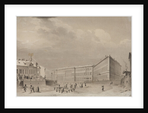 Saint Petersburg. The General Staff building on the Moika River embankment, before 1833 by Anonymous