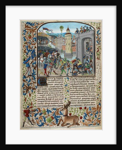 The Battle of Caen in 1346 by Anonymous