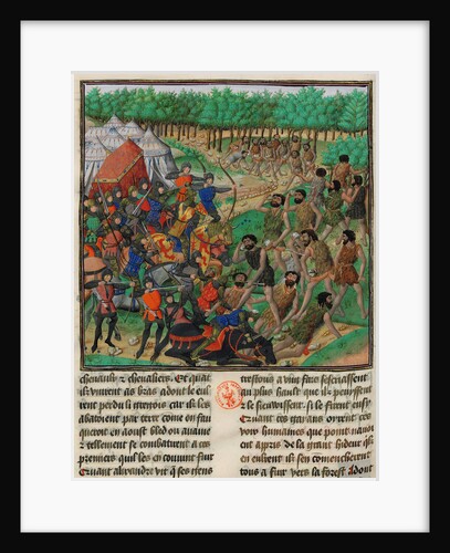 The army of Alexander the Great fights the Giants, 1448 by Anonymous