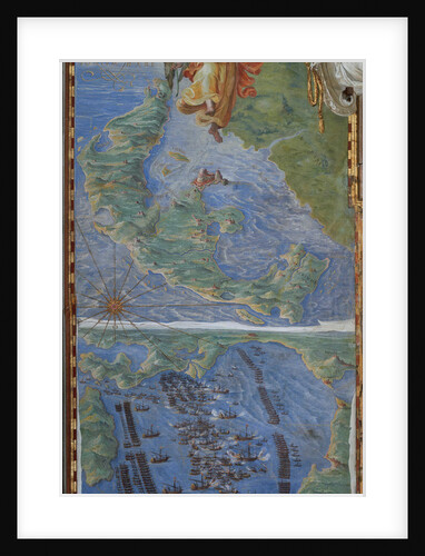 Corfu island and The Battle of Lepanto, 1583 by Anonymous