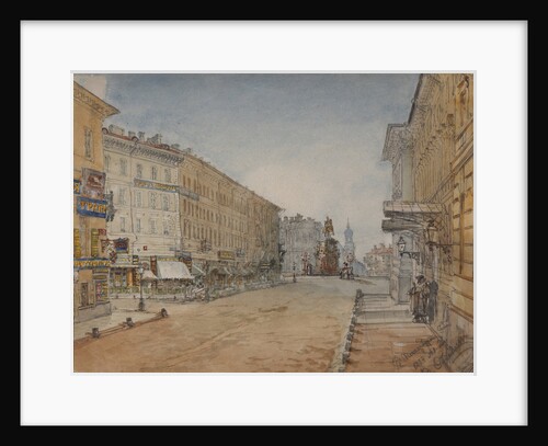 Voznesensky Prospekt in Saint Petersburg, 1859 by Anonymous