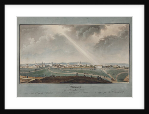 View of Taganrog on the day of the death of Emperor Alexander I on November 19, 1825, c. 1830-1840 by Anonymous