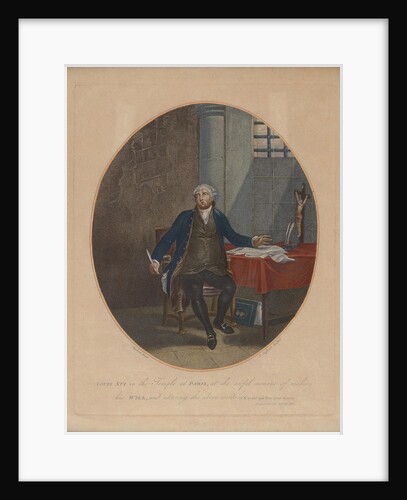 Louis XVI in the Temple, ca 1797 by Anonymous